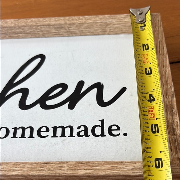 Rustic Wall Sign White & Brown Our Kitchen if I had to stir it, it’s homemade - Picture 4 of 6